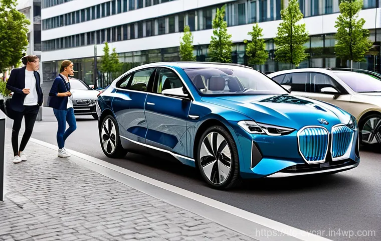 전기차 해외 진출 사례 비교  성공 스토리 - **Prompt: Futuristic German EV Production and Charging Hub**
    A wide, clean, and brightly lit int...