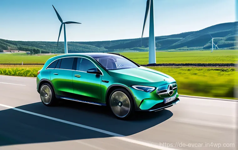 전기차 친환경 인증 비교  인증 프로그램 - **Prompt:** "A comprehensive and optimistic visual journey of an electric vehicle's sustainability. ...
